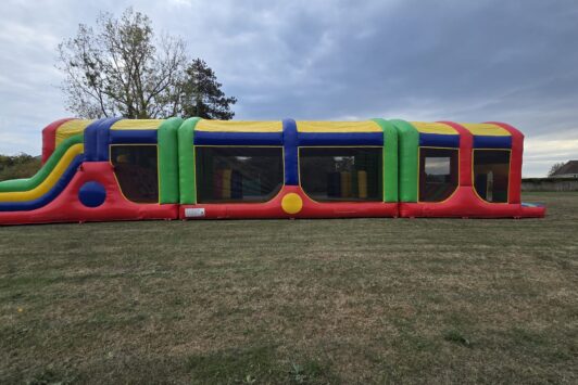 Inflatable Obstacle Course Hire - Rainbow Obstacle Course
